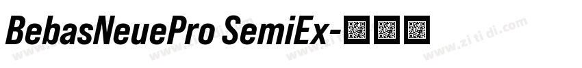 BebasNeuePro SemiEx字体转换